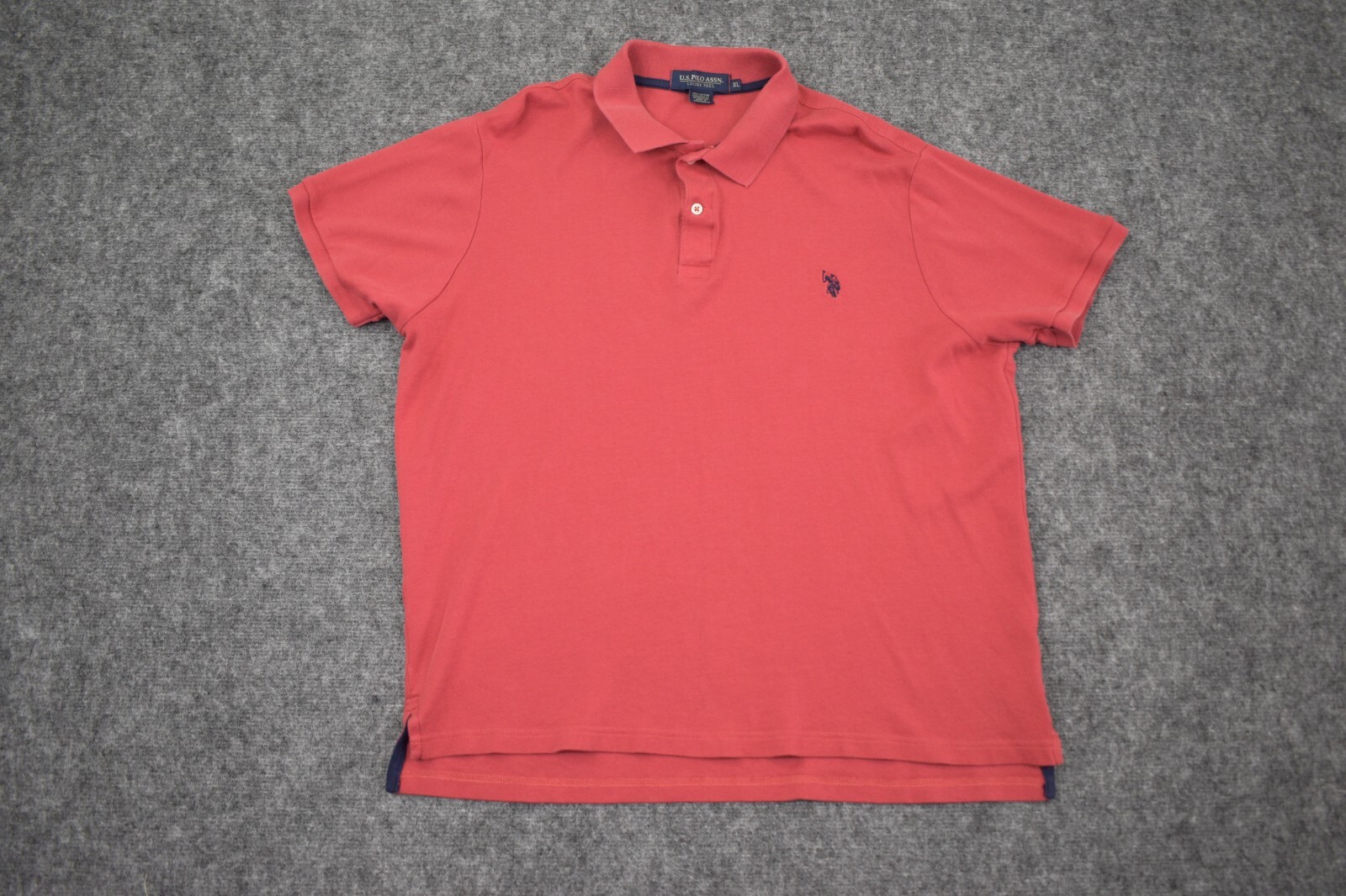 U.S Polo Assn. Camicia Adulto XL Rosso Ricamato Pony Lusso Sensazione Preppy Rugby Uomo