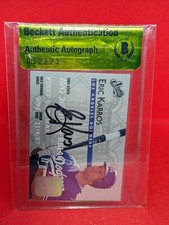 BECKETT AUTHENTICATION AUTOGRAPH: Eric Karros 1995 Donruss Studio #147