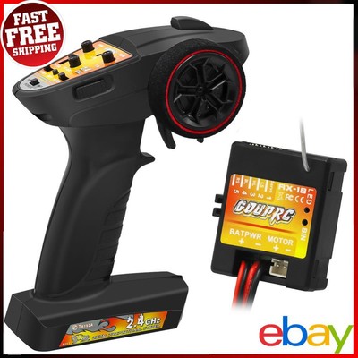 RC Sender Empfänger mit Regler 3CH 2.4G RC Controller für Axial SCX24 RC Auto