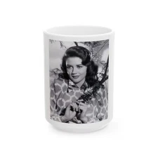 Dorothy Malone #131 (Vintage Female Icon) White Coffee Mug