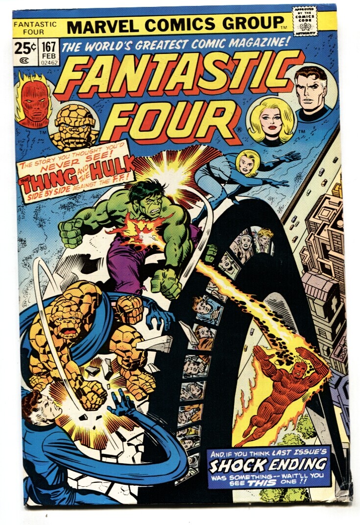Fantastic Four #167 1976 - Marvel -FN/VF - Comic Book | eBay