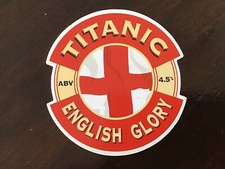 Titanic English Glory Beer Pump Clip British England Football