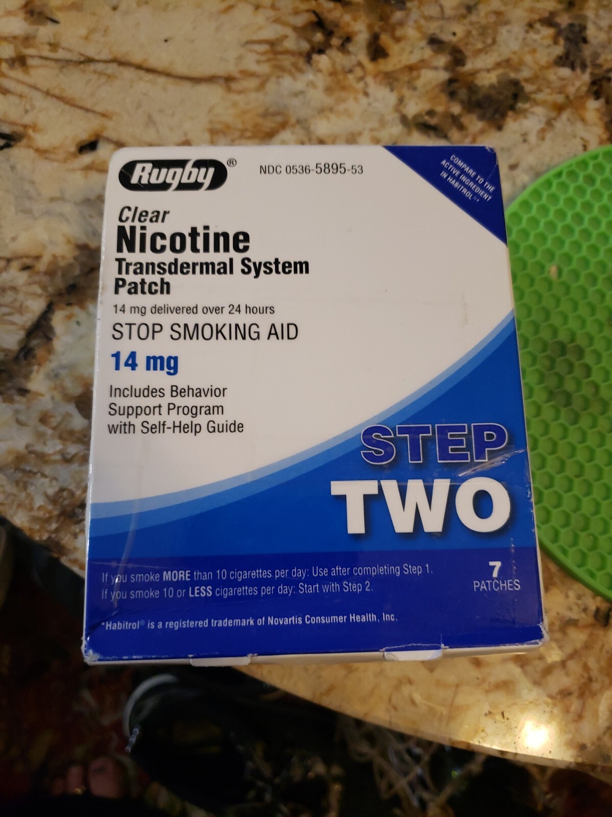 Rugby Nicotine CLEAR Patch Transdermal System 14mg 7 PATCHES Step 2 eBay
