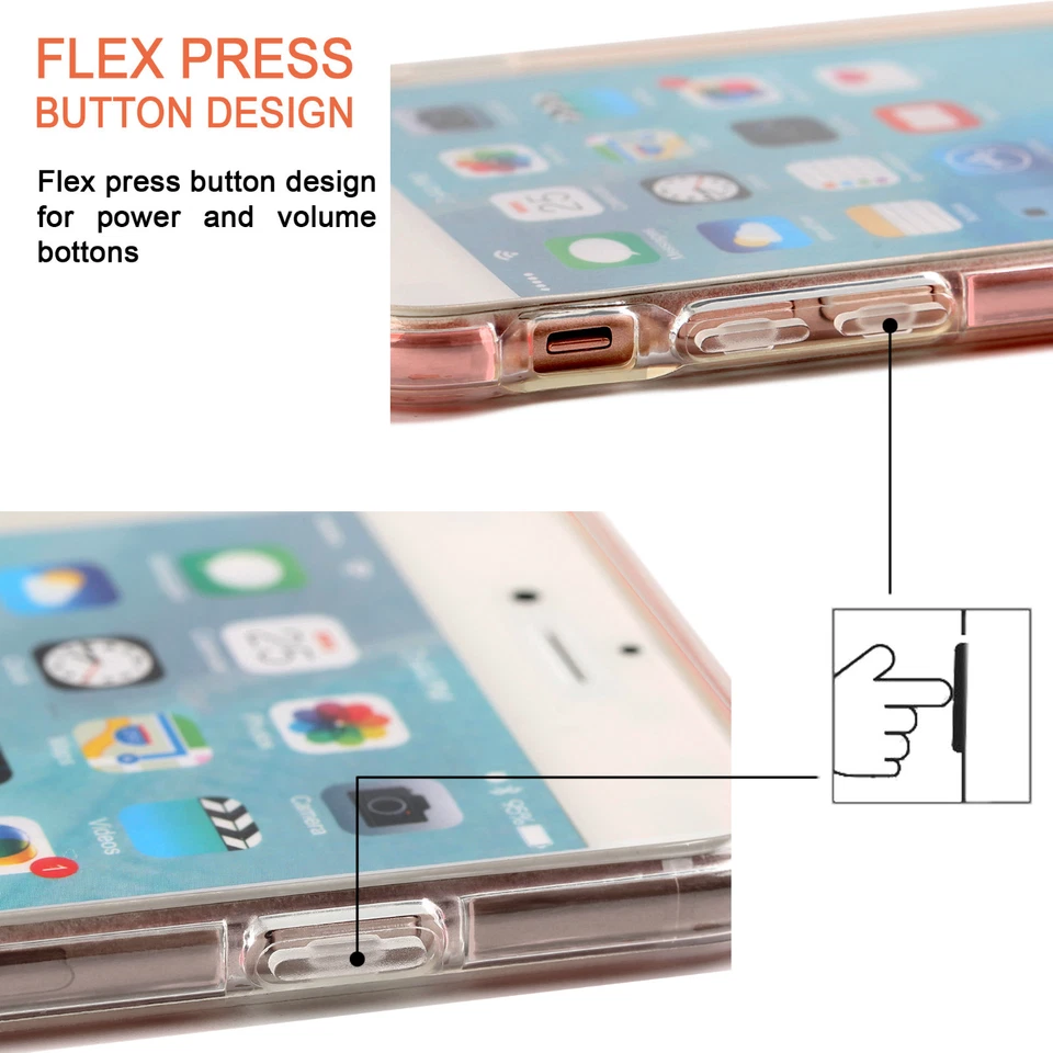 Funda de gel delgada de diseño con protección contra impactos cubierta trasera para iPhones Foto 3 de 4