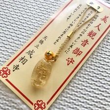 Beautiful woman Kannon Amulet Kyoto Amanohashidate Omamori Gold Temple Japan
