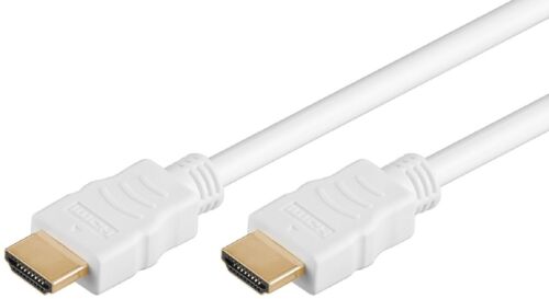 Câble HDMI 5 m plaqué or blanc Ethernet #g662 - Photo 1/1