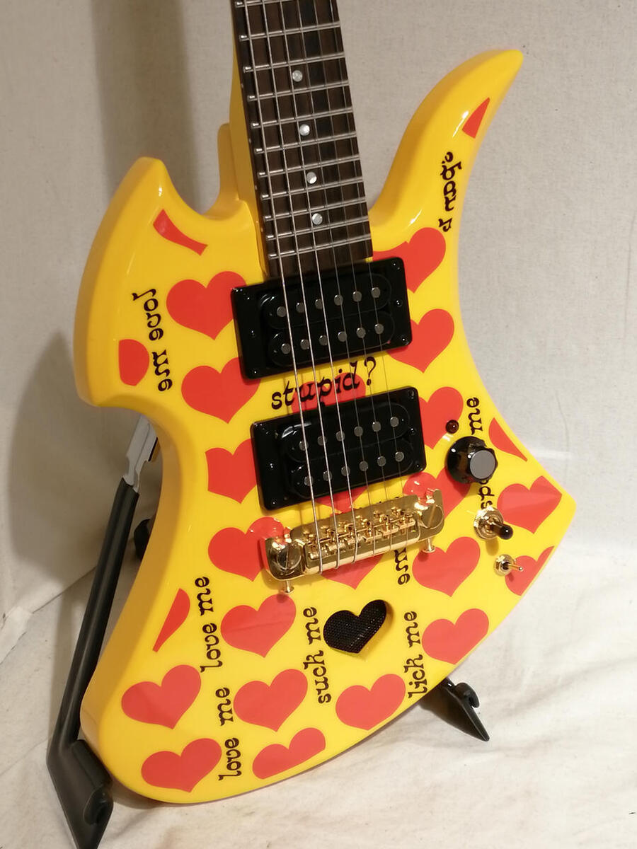 FENDER JAPAN X JAPAN's hide model Built-in Mini Guitar Burny MG