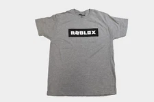 Roblox Mens Roblox Basic Logo Gamer Gray Shirt NWT Large