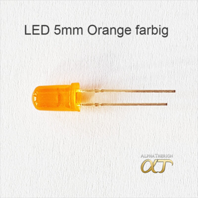 LED 5mm farbiges Gehäuse, Gelb , Orange , Rot , Grün , Blau + Weiß + Widerstände