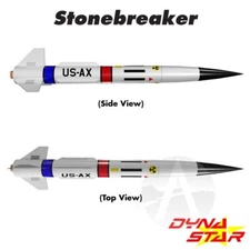 Flying Model Rocket Kit - Mid Power - Dynastar 'Stonebreaker'