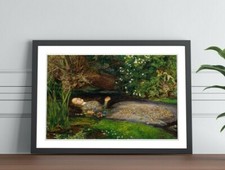 FRAMED ART POSTER PICTURE PAINTING PRINT 4 SIZES OPHELIA  John Everett Millais