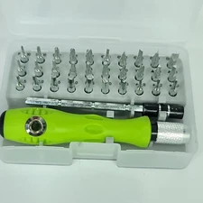 32 in 1 Multi-Function Precision Screwdriver Set with Case Mini Magnetic  Green