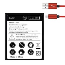 Replaceable Extended Slim 3770mAh Battery USB Cable For Motorola Moto E5 Play