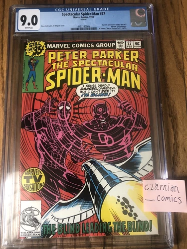 SPECTACULAR SPIDER-MAN #27 CGC 9.0 JC Penny "MARVEL VINTAGE PACK" Reprint (1993)