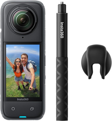 X4 Get-Set Bundle - 8K Waterproof 360 Action Camera, 4K Wide-Angle Video, Invisi