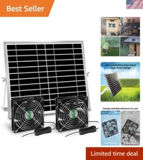 Versatile Solar Ventilation Fan for Outdoor Spaces - Exhaust/Intake Options
