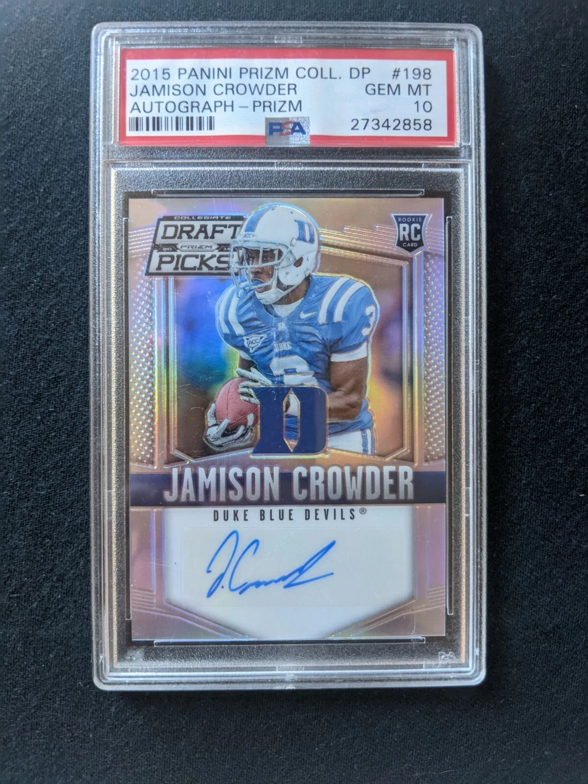Jamison Crowder Panini Prizm Collegiate Draft Picks #198 Autograph-Prizm