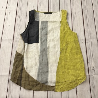Elemente Clemente L Patch Linen Wadi Camisole Tunic Top Rare Size 1 Women s