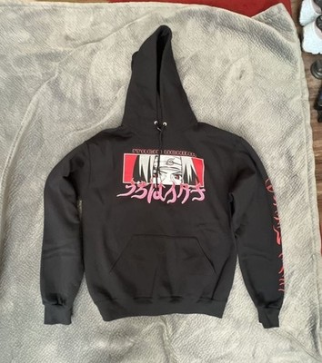 Naruto Shippuden Itachi Uchiha Eyes Panel Black Graphic Hoodie