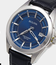 Bulova 96B257 Precisionist Blue Dial Stainles...
