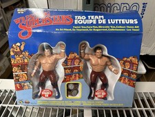 LJN WWF Wrestling Superstars Tag Team British Bulldogs NOS factory Sealed MINT