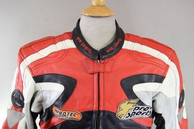 HEIN GERICKE PRO SPORTS LEATHER BIKER JACKET WITH HIPROTEC CE