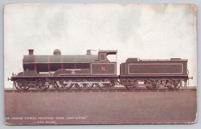 LNWR Offizielle Postkarte Experiment Class Lok 66 North Western Dampfzug