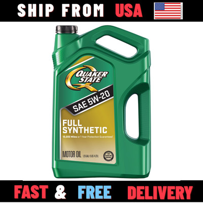 Quaker State Full Synthetic 5W-20 Motor Oil, 5-Quart