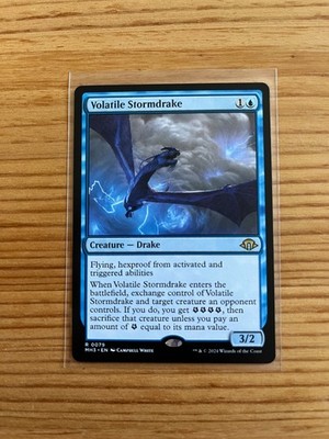 MTG Magic 1x Volatile Stormdrake (Modern Horizons 3) M/NM Eng