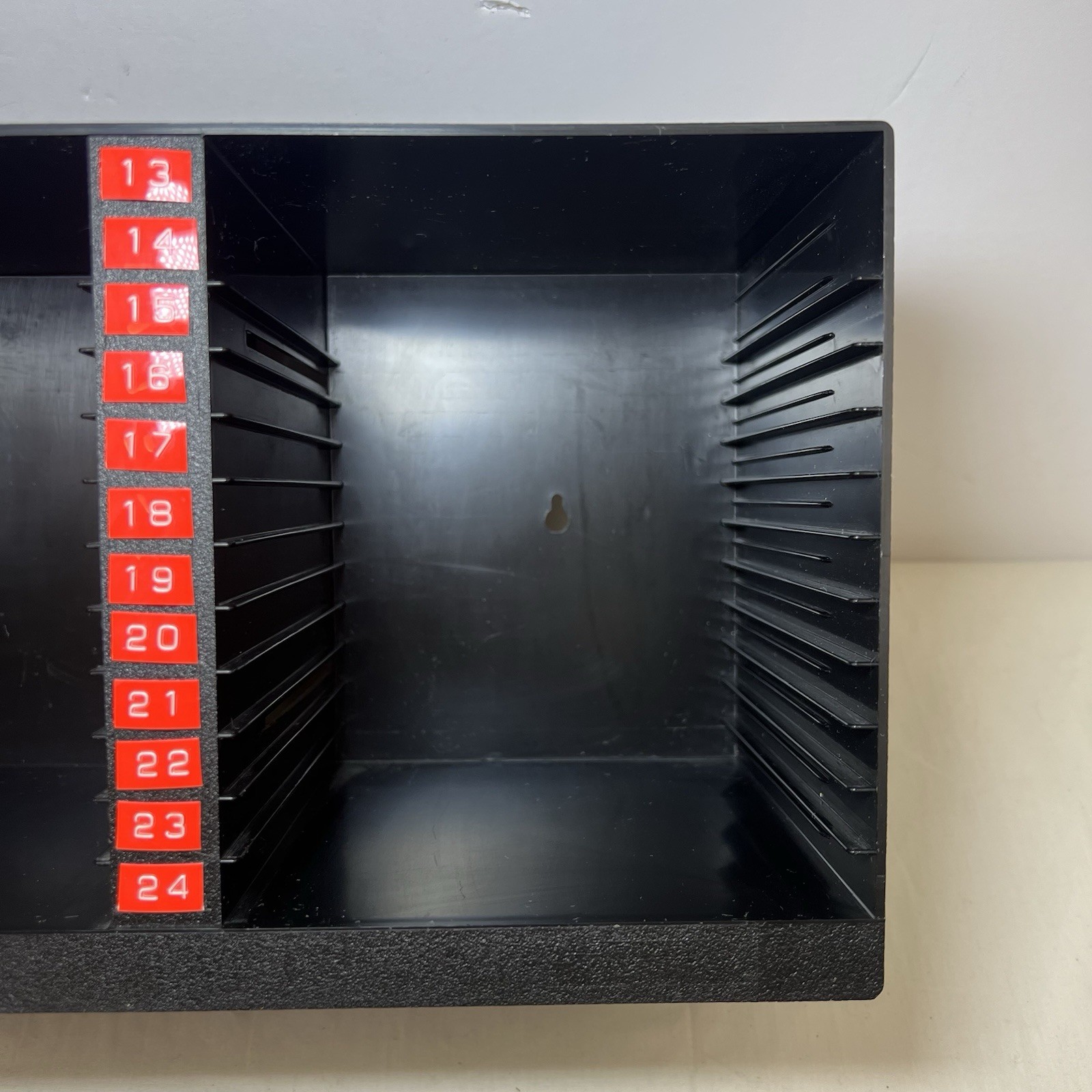 Vintage LASERLINE CD Storage Rack Organizer Desktop or Wall Mount Black 36 CDs