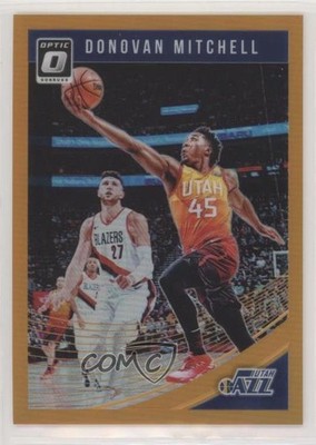 2018-19 Panini Donruss Optic Orange Prizm 55/199 Donovan Mitchell #63 0el