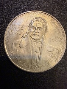 1978 MEXICO SILVER 100 PESOS S100P/ .720 Silver Coin Z328