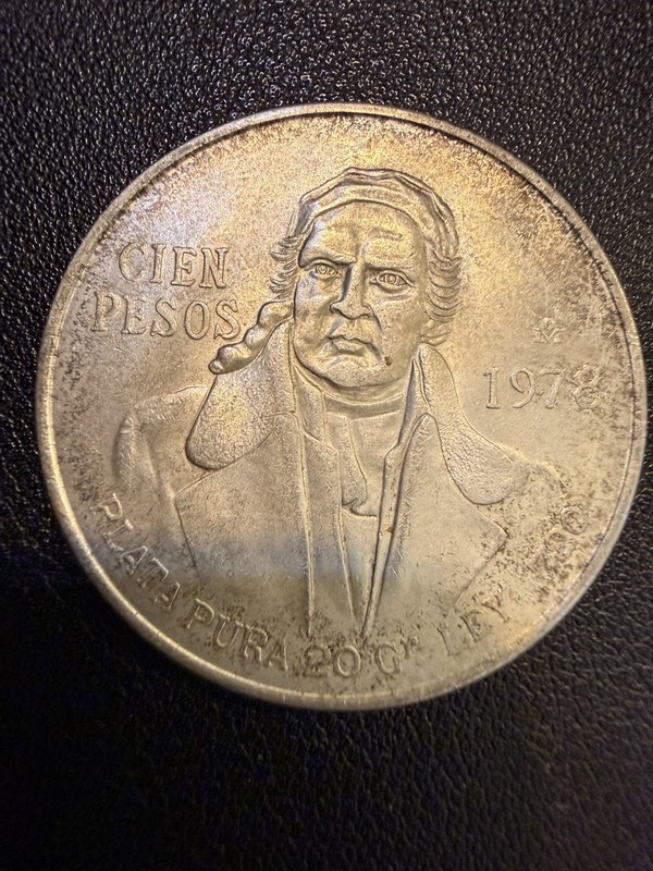 1978 MEXICO SILVER 100 PESOS S100P/ .720 Silver Coin Z328
