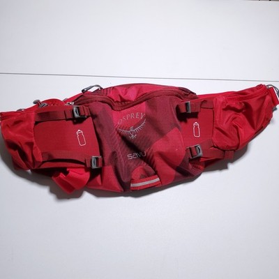 Osprey Savu Hydration Lumbar Waist Pack Red Pocket
