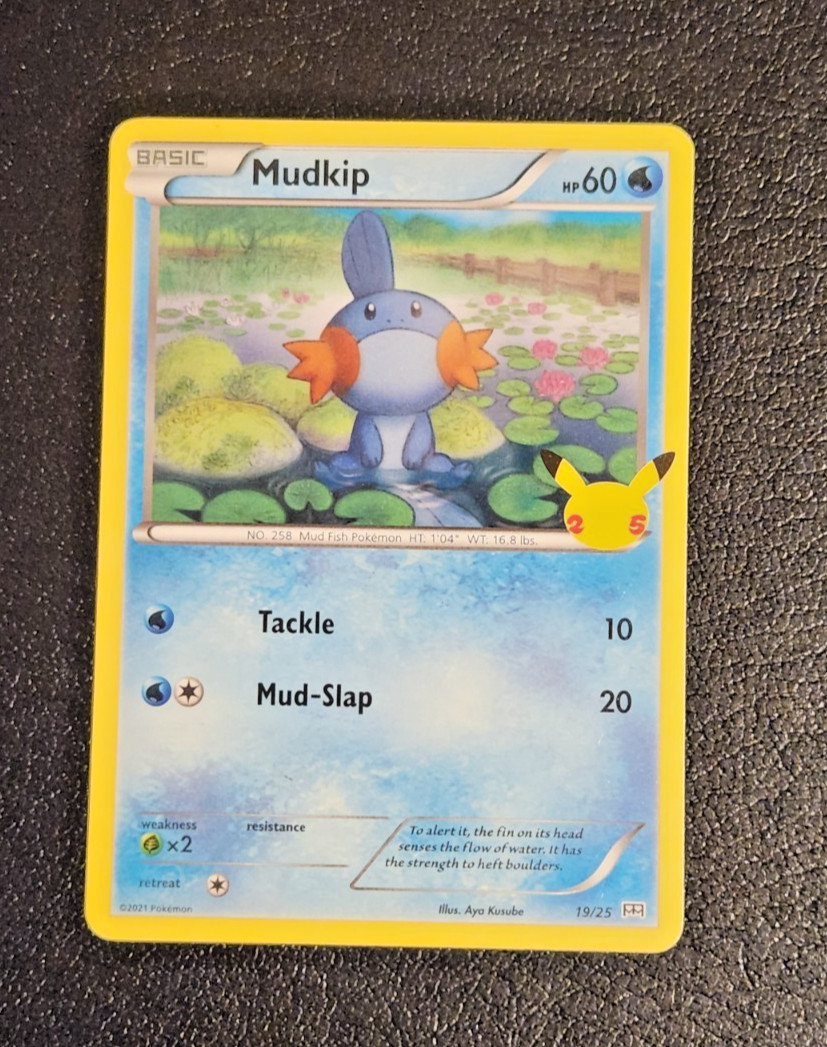 Mudkip 019/025 McDonald's 25th Anniversary Promo ( Pokemon TCG Card - NM )
