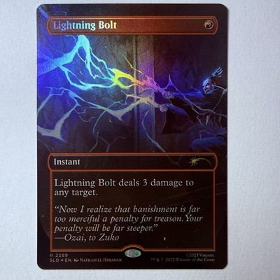 Magic The Gathering Mtg Foil Lightning Bolt Secret Lair Avatar Near Mint Rare