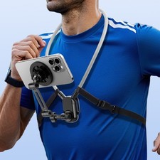 Adjustable Neck Strap Cellphone Mount With Clip For Sports