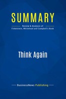 Businessnews Publishing | Summary: Think Again | Taschenbuch | Englisch (2016)