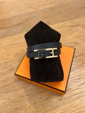 Hermès BeHapi Double Tour Bracelet - Noir/Fauve (Size T3) - Never Worn