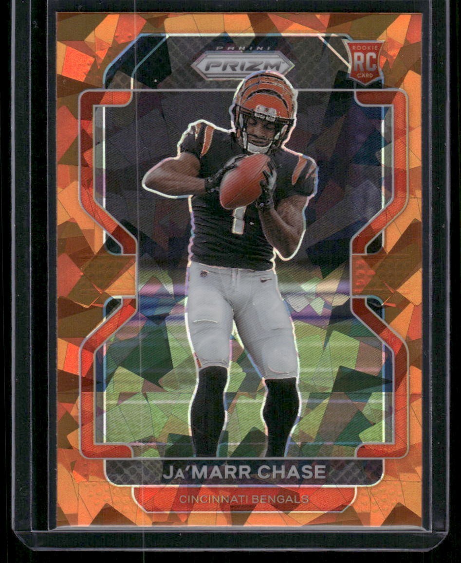 2021 Panini Prizm Jamarr Chase Rookie Orange Ice #337