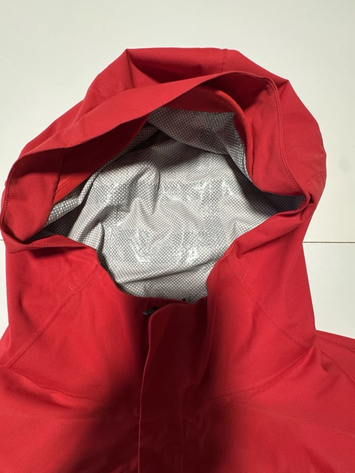 Nike Shield Runner Chaqueta para Correr Impermeable con Capucha Roja Para Hombre Grande Usada En muy buena condición - Imagen 4 de 4