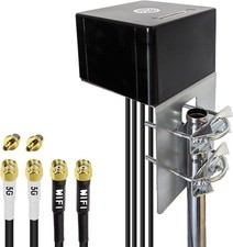 5G WiFi6E Antenna Wide Band 600MHz-8GHz High Gain 6dBi Waterproof 2X2 5G 2X2WIFI