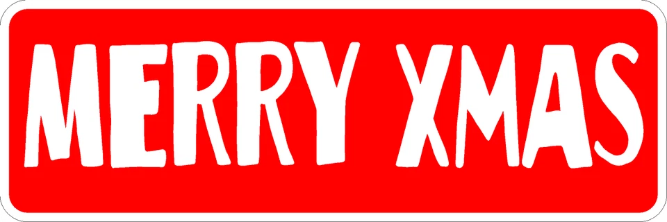 Letrero Feliz Navidad 18"x6" de SSMG Foto 3 de 4