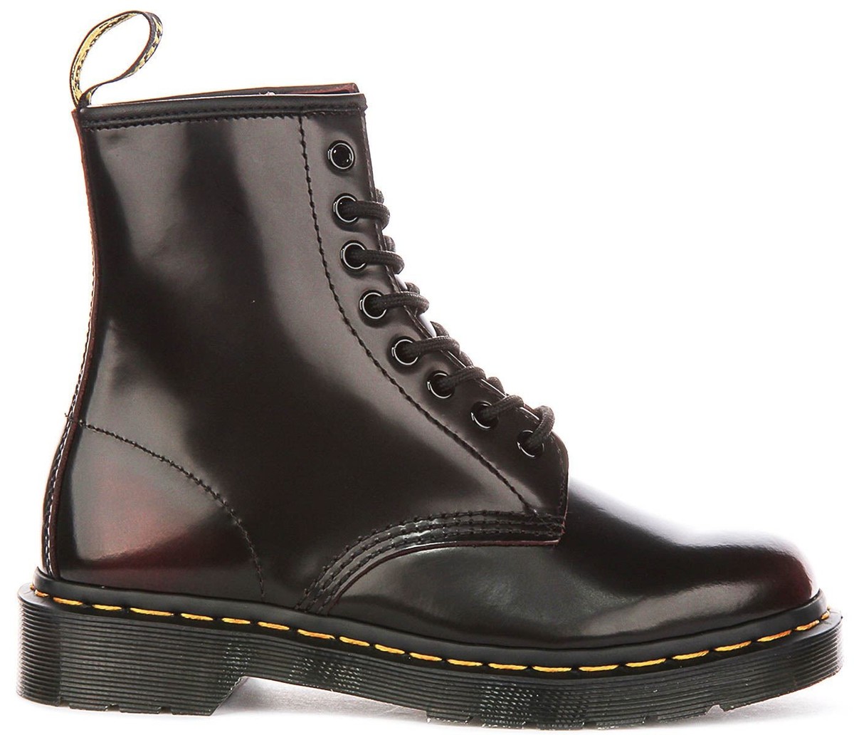 Dr. Martens 1460 Lace Up Pascal Virginia 8 Eye Women Boot In Black