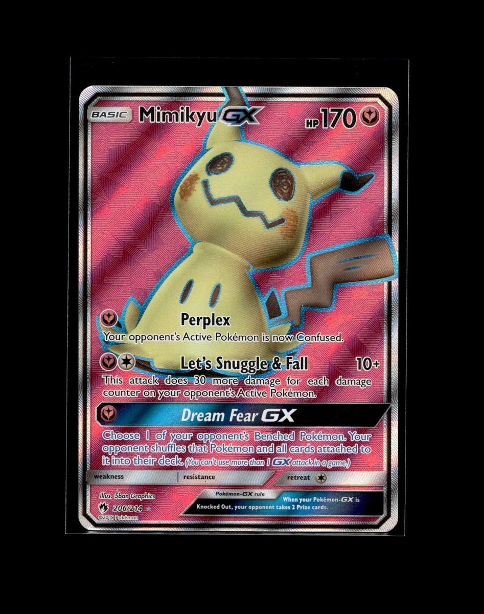 Mimikyu GX (Full Art) 206/214 Sm-Lost Thunder Holo for sale online