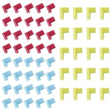 60PCS Nylon Flag Spade Quick Disconnects Female Wire Connector 90 Degree Elec...