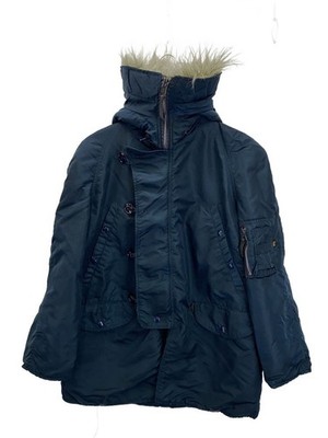 Alpha Industries Flight Jacket/S/Nylon/Nvy/1615-573-8335/N-3B 3645