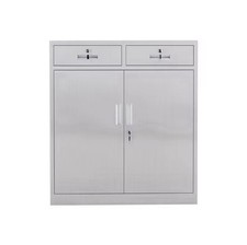 FULLY ASSEMBLED steel Office Cabinet 2Drawer Filing Storage Cupboard Home Office