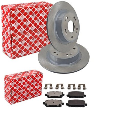 FEBI BREMSSCHEIBEN 282mm + BELÄGE HINTEN passend für HONDA HR-V