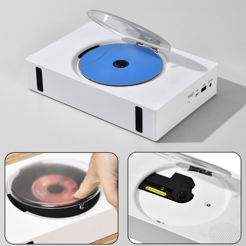Portable Rechargeable CD Player with Dual HiFi Speakers & Wireless Support - Afbeelding 7 van 19